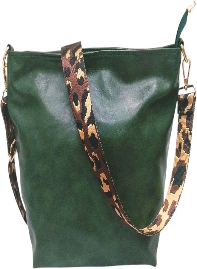 Poorak Green Sling Bag with Detachable Golden Belt for Girls & Women - Image 5